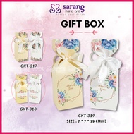 Kotak Door Gift Goodies  Box With  Ribbon  Kotak Tekur Coklat Gula Gula Cenderahati Kahwin Wedding Souvenir Bahulu Cake