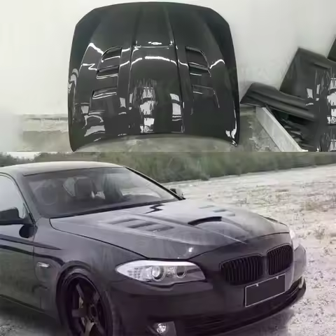 for BMW 5 Series F10 520i 525i 530i 535i 2012 2013 2014 2015 2016 2017 Carbon Fiber Front Engine Hoo