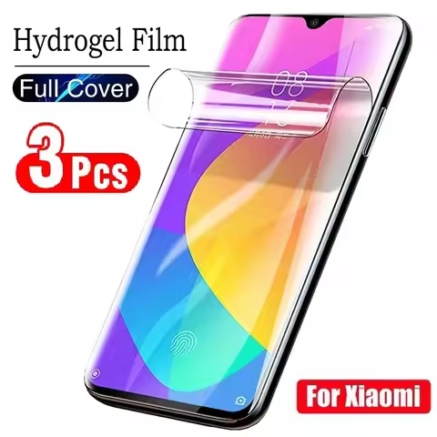 3Pcs Screen Protector Hydrogel Film For Xiaomi Poco X6 F5 Pro F4 GT F3 C65 For Poco X3 X4 X5 M4 M3 M