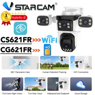 Vstarcam CS621FR WIFI/CG621FR SIM 4G ( 4 เลนส์ ) IP Camera ความละเอียด 3MP X4 กันน้ำได้สำหรับนอกบ้า