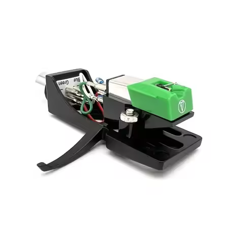 AT95E Cartridge Stylus & Aluminum Headshell Vinyl Turntable