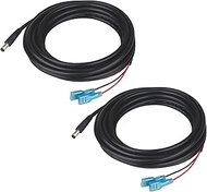 2PCS Trail Camera Power Cord 79-inch(2M), 5.5x2.1mm DC Plug Trail Camera, 22AWG 5.5x2.1mm DC Externa