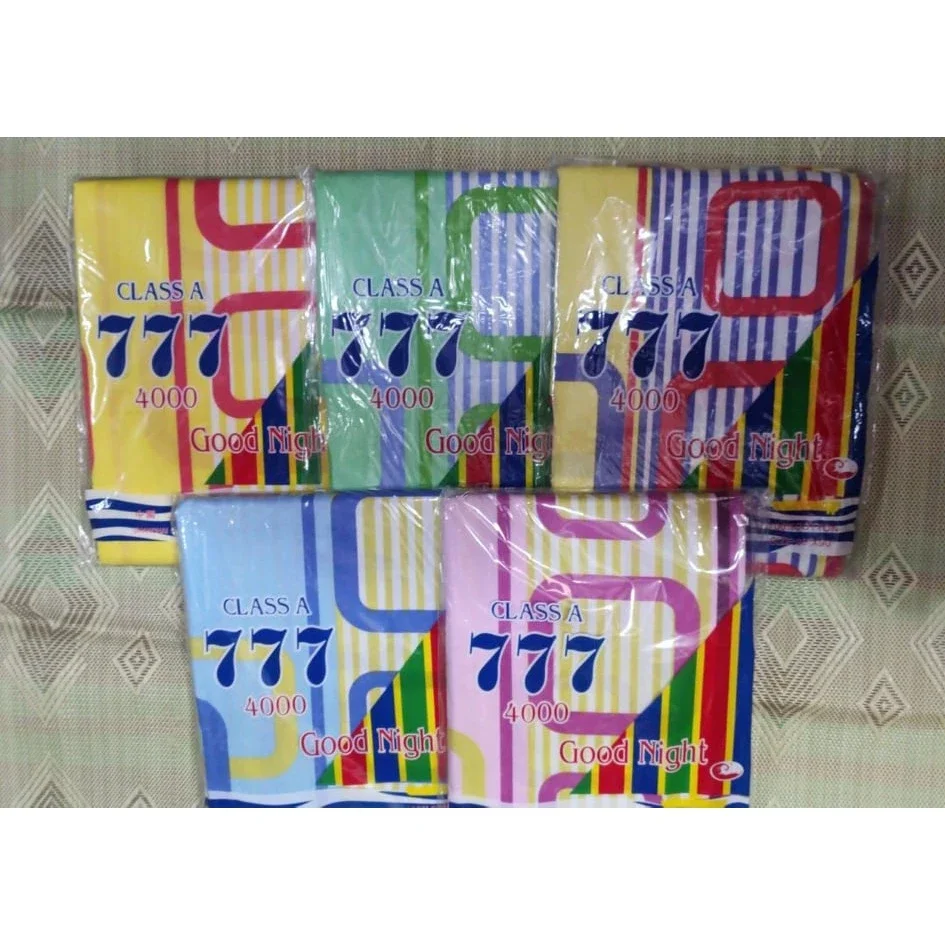 777 Blanket/Kumot bed sheet cotton tela Double size 80x90