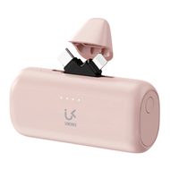 [CCC] UKIKI แบตสำรอง 5,000mAh PD10.5W พาวเวอร์แบงค์ Powerbank Type-C/IP ชาร์จไว รุ่น KP05CL-01 (สีชม