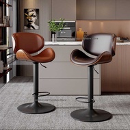 Bar Stool  Adjustable Swivel Backrest High Stool