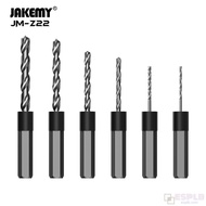 Jakemy JM-Z22 6pcs H4.0mm Micro HSS Drill Bits 0.8/1.0/1.5/2.0/2.5/3.0 Carving Hexagonal Tips
