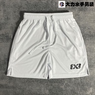 现货！3V3篮球裤美式运动短裤男女速干透气跑步健身四分裤不过膝潮29.A