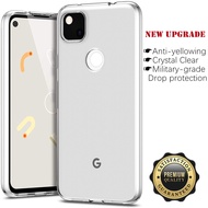 For Google Pixel 4a 4G 5.81 inch Soft Transparent Silicone Flexible Shockproof TPU Cover Skin Yellowing-Resistant Crystal Clear Jelly Case