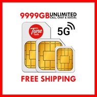 FREE Tunetalk Sim Card Unlimited Internet Data &amp; Call Hotspot Simkad Prepaid Celcom Digi USB 4G WiFi Modem Router