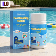 Pool Cleaning Tablets Water Clarifier Odor Remover Fast Dissolving Effervescent Tabs for Stain Remov
