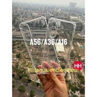Samsung A56, A36, A16 transparent flexible case, 4-corner shockproof