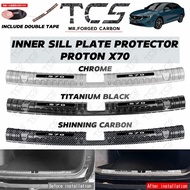 TCS PROTON S70 CAR REAR BUMPER TRUNK SILL PLATE PROTECTOR GARNISH ACCESSORIES STAINLESS STEEL