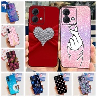 Motorola Moto G84 5G Case 6.5'' Shockproof Aesthetic Fashion Cute Cat Astronaut Painted Soft TPU Bum