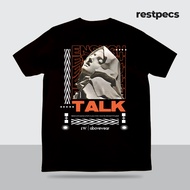 HITAM Restpecs - 2AH2 STREETWEAR Black ENOUGH TALK