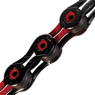 KMC 10-Speed DLC10 Series High-Performance Chain, Red, for Road/Mountain/Gravel; Shimano, SRAM, and 