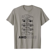 Top Tees Race Car T Shirt All Wheel Drive Car Shirt AWDsome shirt T-Shirt