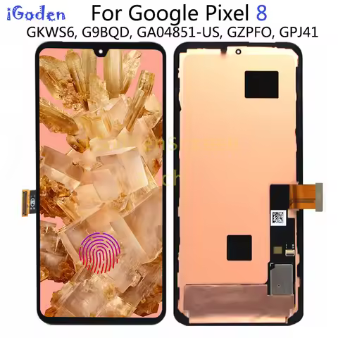 OLED Quality Pixel8 Display With bracket For Google Pixel 8 LCD Display Touch Screen GKWS6 G9BQD GA0