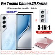 For Tecno Camon 40 Pro 40 Premier 30S 30s 30 Pro 4G 5G Clear Edge Glue /Full Glue Tempered Glass 3-i