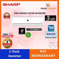 ( FREE SHIPPING ) Sharp J-Tech 5⭐️Inverter Plasmacluster Air Conditioner AHXP10YMD / AHXP13YMD / AHX