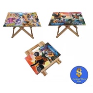 KAYU Children's Wooden Folding Study Table-Random Picture Pattern