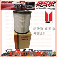 ISUZU NPR PRO 4HE1 A-6420 OSK AIR FILTER 8-97062294-0 3TON LORRY TRUCK ANGIN CLEANER ELF EF AUUTO PA