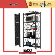 Ready Stock🌹EWJ L16 Iron Storage Rack/White/Black/3/4/5 Layer