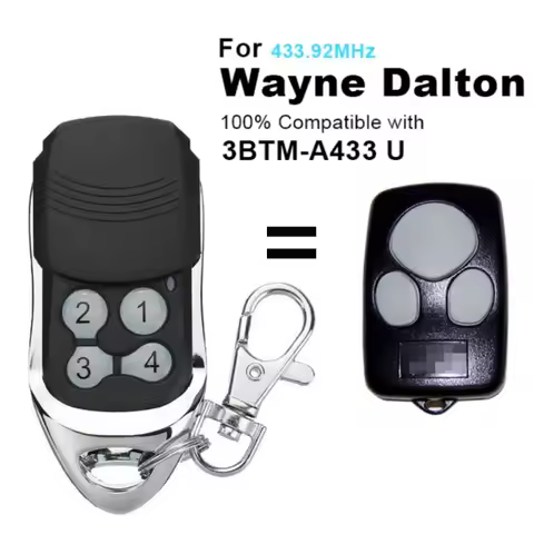 Wayne Dalton 3BTM-A433 U garage door remote control 433.92MHz rolling code transmitter remote contro