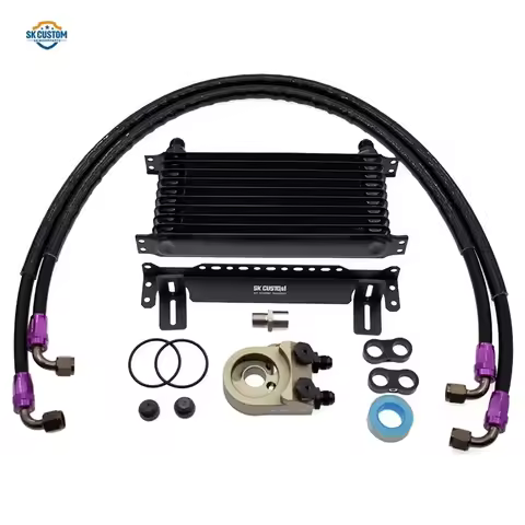 Hot Sale Engine Radiator Cooler Kit For K20 K24 FD2 FK2 FK8 Civic With Thermostat Oil Filter Adapter