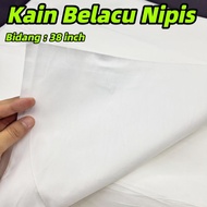 38" 1 Meter Kain Belacu Cotton Nipis For Art Project/Kain Bengkung/Kain Barut/Kain Sarung Bantal/Gre