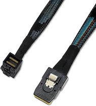 Sonilco High-Performance Mini SAS HD Cable 90 Degree SFF-8643 to SFF-8087 Data Transfer Right Angle 