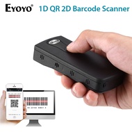 Eyoyo Bluetooth 1D QR 2D Barcode Scanner, USB Wired & 2.4G Wireless & Bluetooth Bar Code Reader, Por
