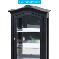 [Sunnimix1] Dollhouse Cupboard Ornament Mini Furniture Bookcase Furniture Display Shelf