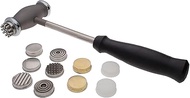 The Beadsmith Interchangeable Texture Hammer - Metal Elements - 9.5 inches, 75mm, 13.4oz Steel Head 