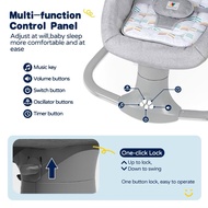 Kiumo buaian elektrik baby bouncer buai used baby rocker newborn to 3 years auto swing leaf bouncer 