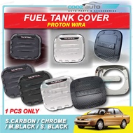 Proton Wira 1993 - 2007 Carbon Chrome Fuel Tank Cover Fuel Cap Shining Carbon Matt Black Glossy Black