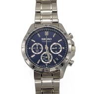 SEIKO mens watches quartz wrist watch analogues BLU SLV SS 8t63-00d0 Direct from Japan Secondhand