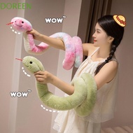 DOREEN Snake Plush Toy, Sticking Tongue Colorful Boa Plush Doll, Kids Toy Fluffy Soft 120/180cm Boa 