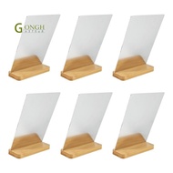 6 Pack Sublimation Photo Frames Blanks 5 X 7 Inch Heat Transfer Metal Picture Frames with Wood Base 