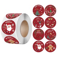 🛒ZZChristmas Cartoon Sticker Decorations Christmas Gift Box Apple Packaging Decoration Sticker Label500Paste DHYY