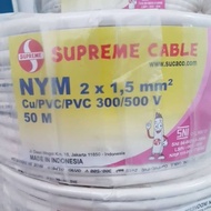 Kabel Supreme NYM 2 x 1,5 meteran kabel listrik instalasi