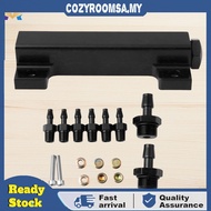 6 Port Boost Manifold Universal Vacuum Block 1/8NPT Intake Manifold Fuel Wastegate Boost Inlet Outle