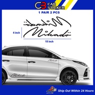 mikado signature car sticker / 1pair 2pcs / cs663