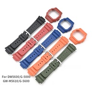 16mm Square Resin Strap Set for Casio G-Shock (DW5600HR/GW-M5610/GW-B5600) - Budget-Friendly Matte B