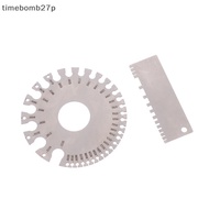 (time) 0-36 Round AWG SWG Wire Gauge Thiness Ruler Gauge Diameter Stainless Steel Measurer Tool Weld