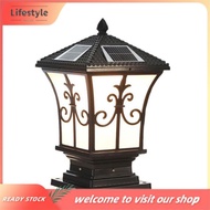 [Lifestyle] Solar Pillar Light Outdoor Dusk to Dawn Outdoor Solar Lamps