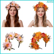 Alia Butterfly Flower Hairhoop Music Festival Headband for Theme Event and All Ages