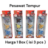 1186 miniature jet fighter plane model toy 3-piece airplane model toy/ 3-piece fighter jet plane mod