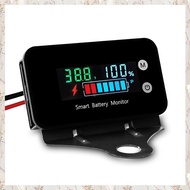 (MDQS) IPX7 Waterproof Battery Monitor with Bracket 7-100VCar Motorcycle Golf Cart Battery Meter Buz