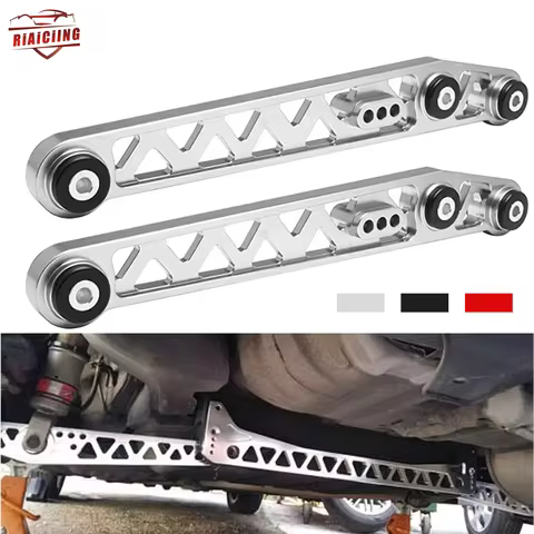 Red Black Silver Pair Billet Aluminum Rear Lower Control Arms for Honda Civic EK 1996-2000 EX Si Cha