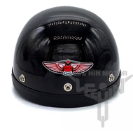 100% Original MHR III Classic Steng / MHR Half Cut Helmet ( Black ) MHR Hitam Separuh Helmet Kura St